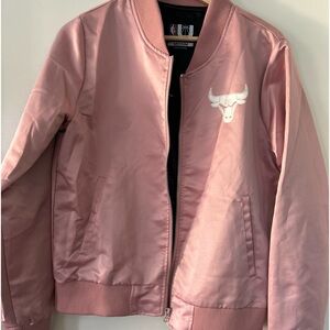Chicago Bulls pink Satin jacket